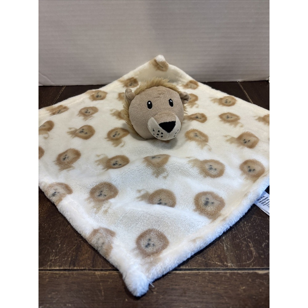 Hudson Baby HB Cream Brown Lion Baby Security Blanket Lovey